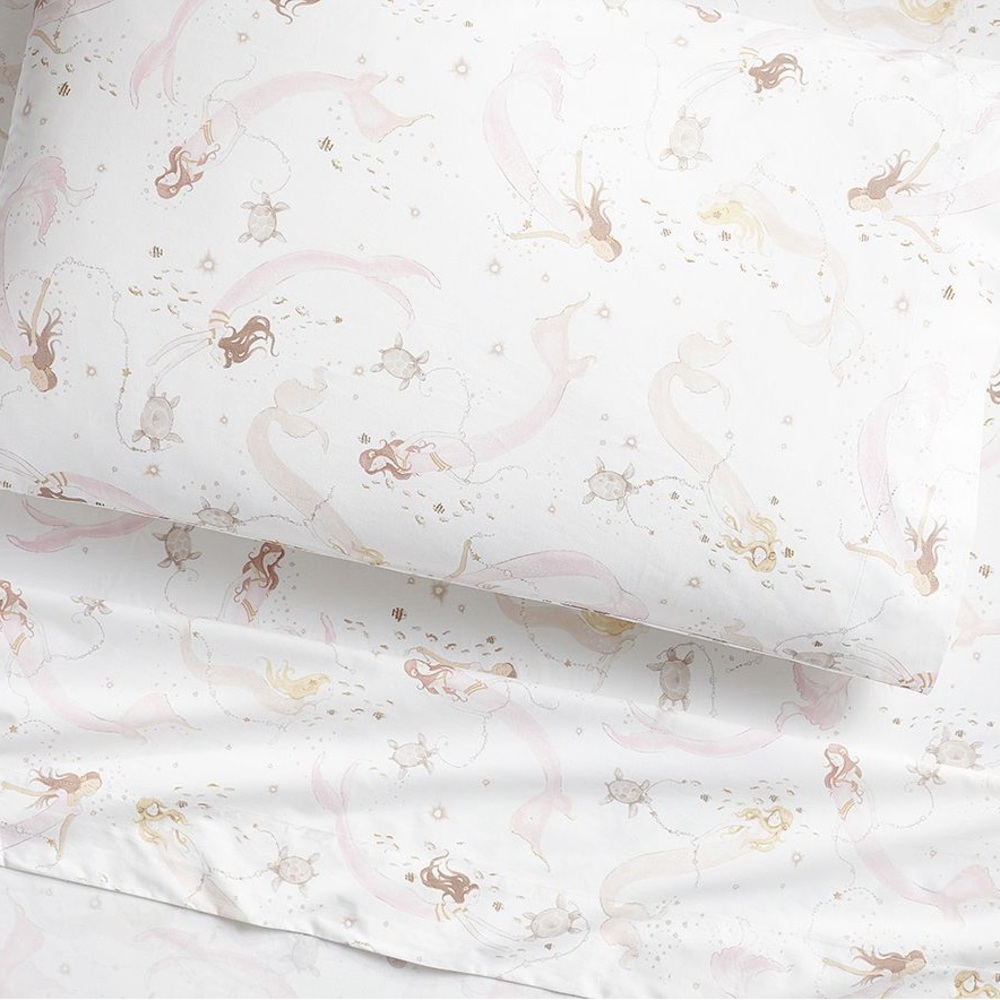 Pottery Barn Kids Isabelle Mermaid Full Size Sheet Set - Picture 9 of 9